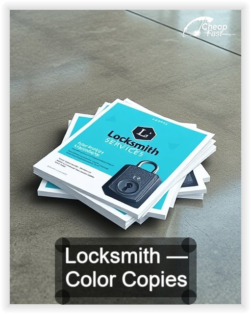 Locksmith business card design sample