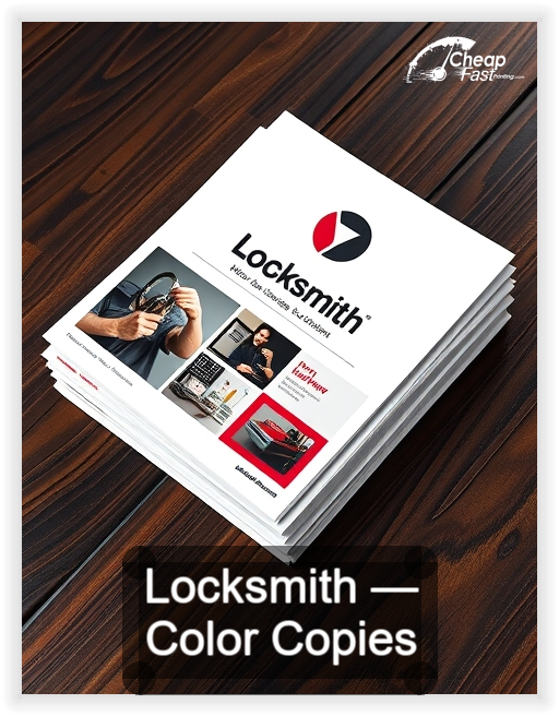Locksmith business card design sample