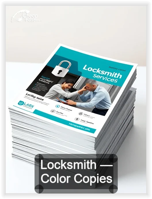 Locksmith business card design sample