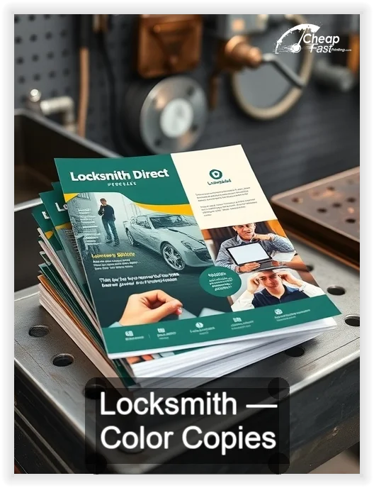 Locksmith business card design sample