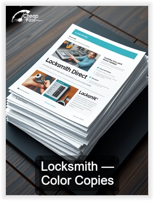 Locksmith business card design sample