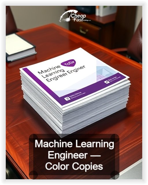 Machine Learning Engineer business card design sample