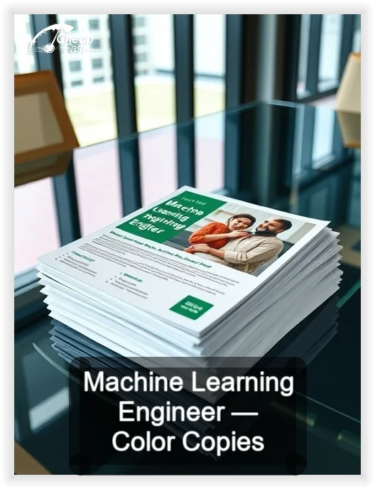 Machine Learning Engineer business card design sample