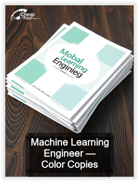 Machine Learning Engineer business card design sample