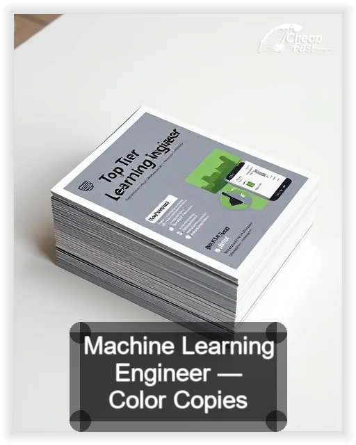 Machine Learning Engineer business card design sample