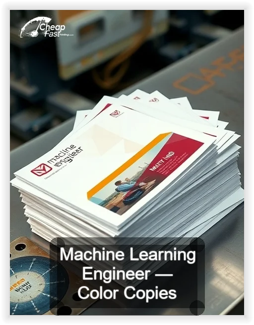 Machine Learning Engineer business card design sample