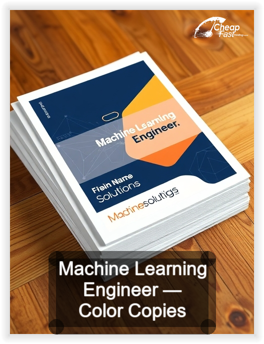 Machine Learning Engineer business card design sample