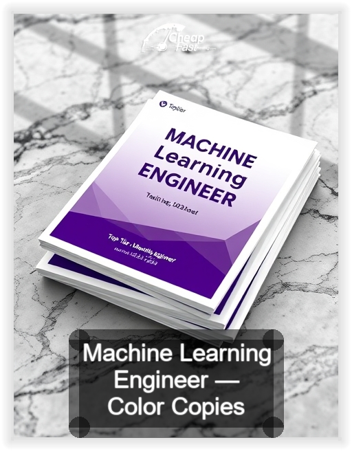 Machine Learning Engineer business card design sample