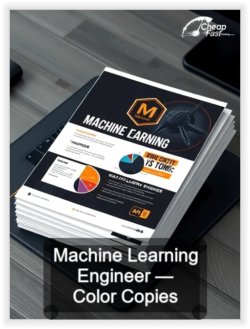 Machine Learning Engineer business card design sample