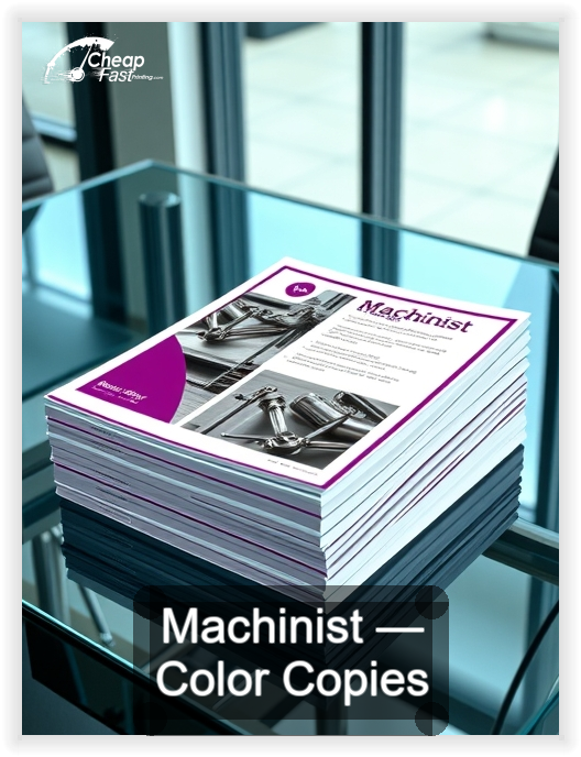 Machinist business card design sample
