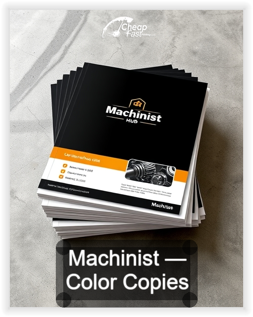Machinist business card design sample