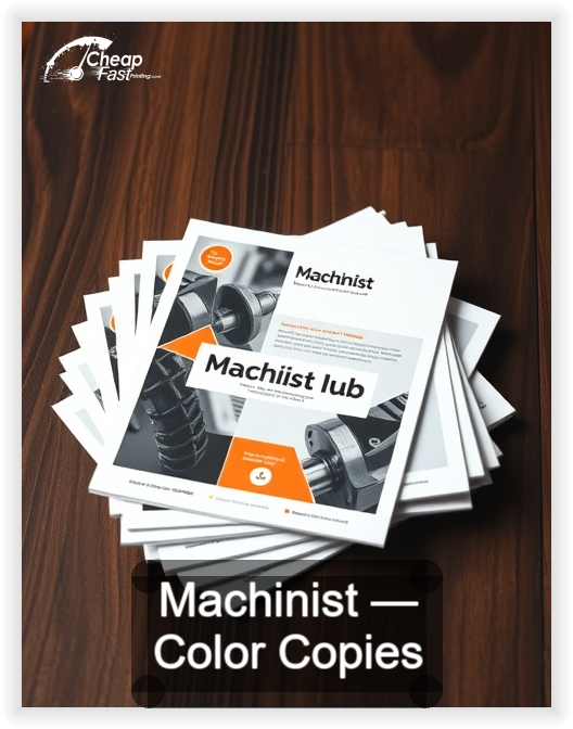 Machinist business card design sample