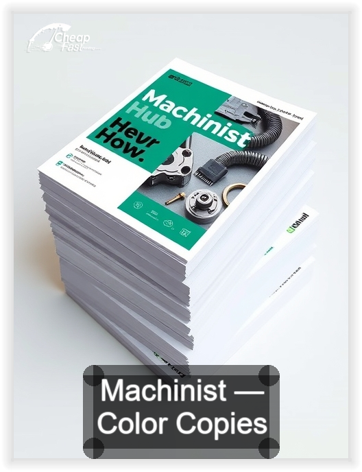 Machinist business card design sample