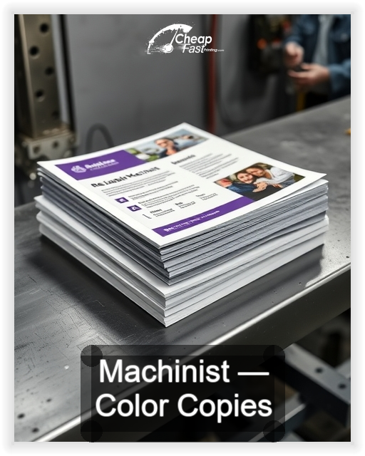 Machinist business card design sample