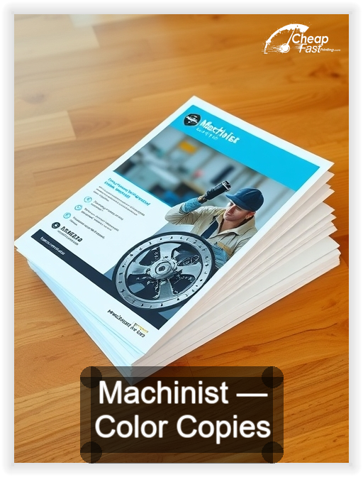 Machinist business card design sample