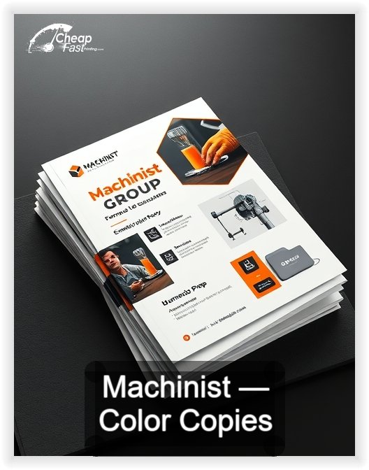 Machinist business card design sample