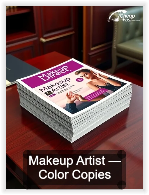 Makeup Artist business card design sample