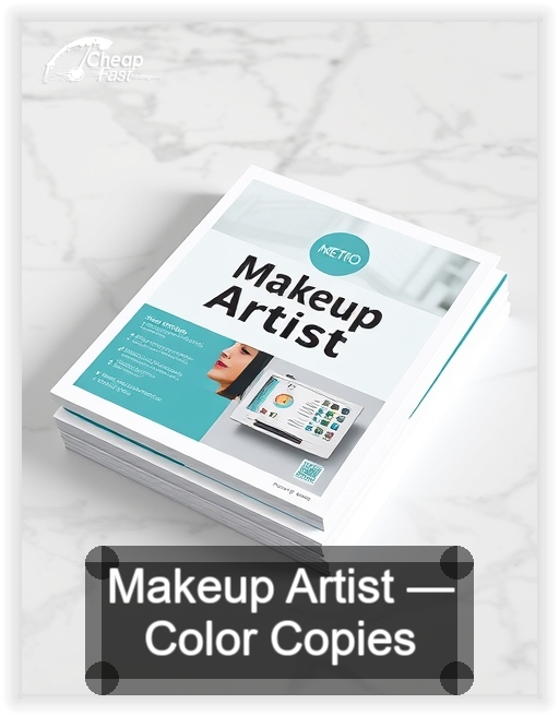 Makeup Artist business card design sample