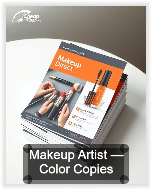 Makeup Artist business card design sample
