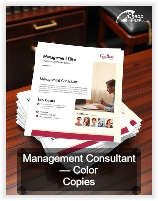 Management Consultant business card design sample