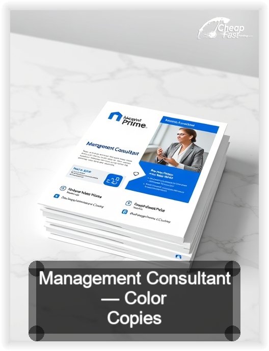 Management Consultant business card design sample