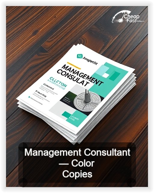Management Consultant business card design sample