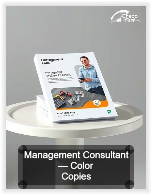 Management Consultant business card design sample