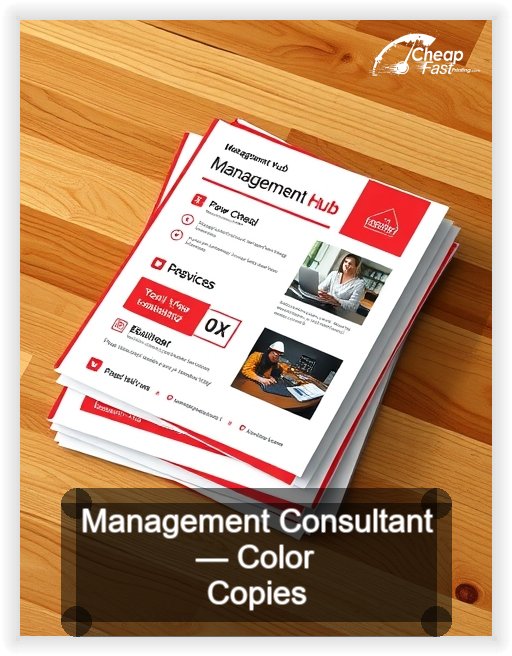 Management Consultant business card design sample