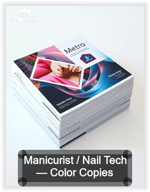 Manicurist Nail Tech business card design sample