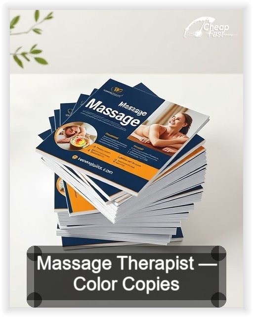 Massage Therapist business card design sample