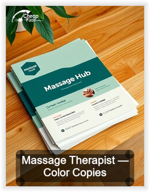 Massage Therapist business card design sample