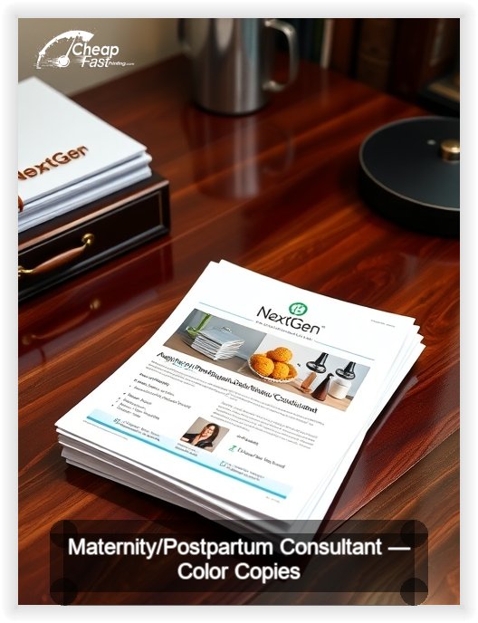 Maternity Postpartum Consultant business card design sample