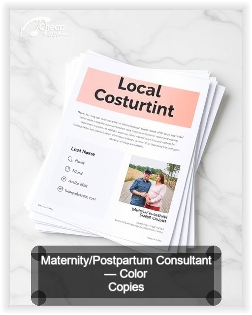 Maternity Postpartum Consultant business card design sample