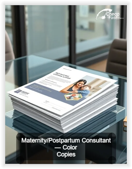 Maternity Postpartum Consultant business card design sample