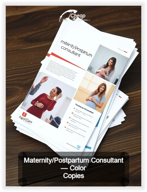 Maternity Postpartum Consultant business card design sample