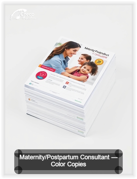 Maternity Postpartum Consultant business card design sample