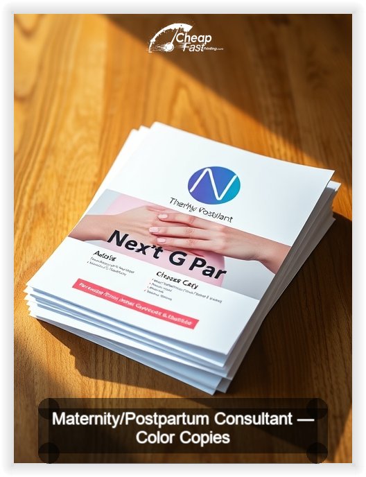 Maternity Postpartum Consultant business card design sample