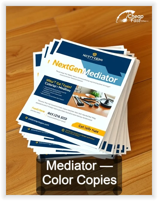 Mediator business card design sample