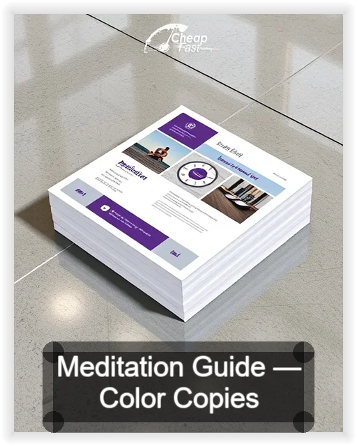 Meditation Guide business card design sample