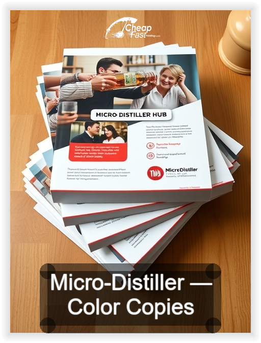 Micro Distiller business card design sample