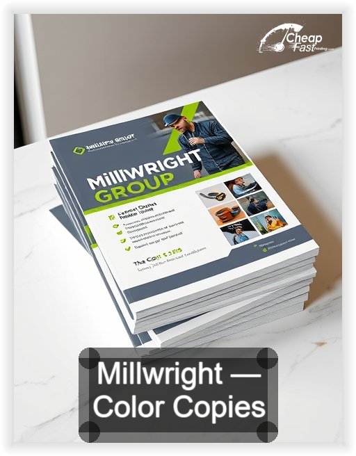 Millwright business card design sample