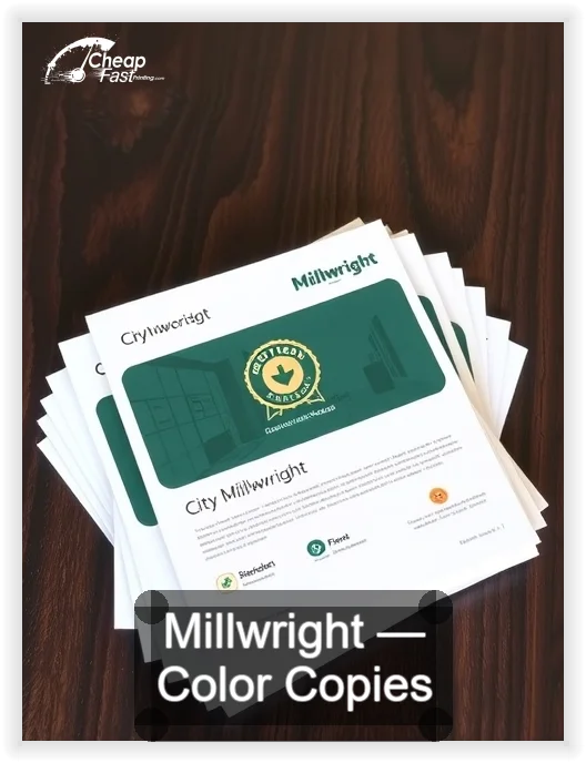 Millwright business card design sample