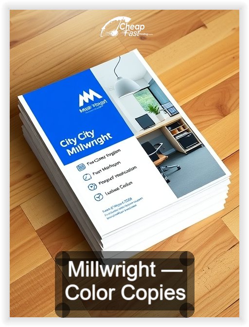 Millwright business card design sample