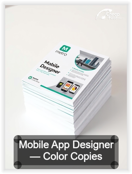 Mobile App Designer business card design sample