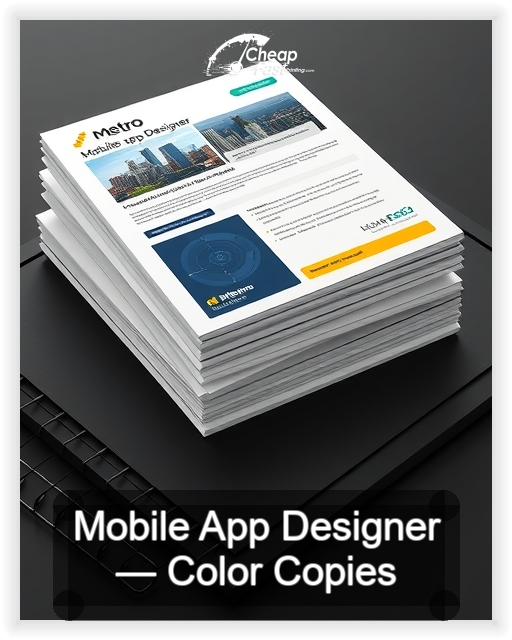Mobile App Designer business card design sample
