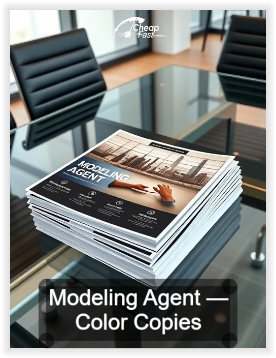 Modeling Agent business card design sample