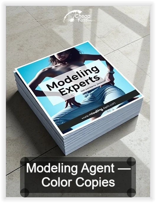 Modeling Agent business card design sample