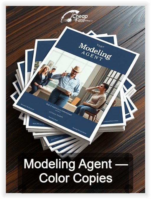 Modeling Agent business card design sample