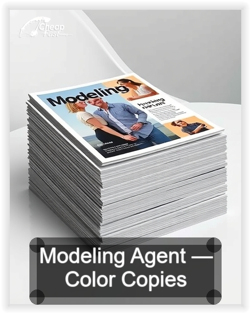Modeling Agent business card design sample