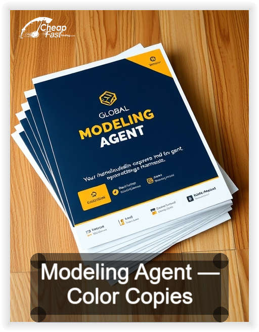 Modeling Agent business card design sample